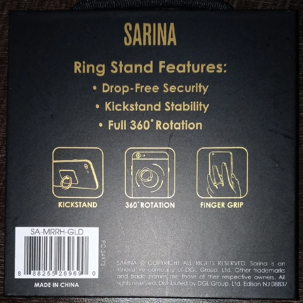Gold Ring Stand for Smartphones